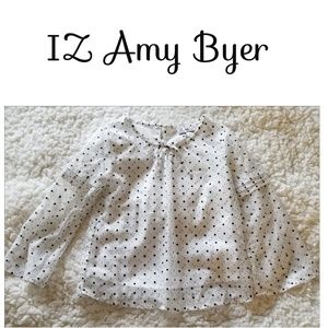 IZ Amy Byer, Kids Size 5, Sheer, Polka Dot Top
